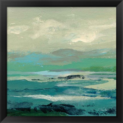 Framed Turquoise Bay II Print