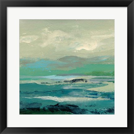 Framed Turquoise Bay II Print