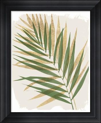 Framed Nature By the Lake Frond II Shadows Print