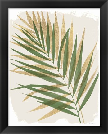 Framed Nature By the Lake Frond II Shadows Print