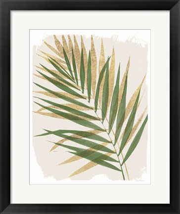 Framed Nature By the Lake Frond II Shadows Print