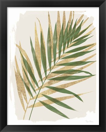 Framed Nature By the Lake Frond I Shadows Print