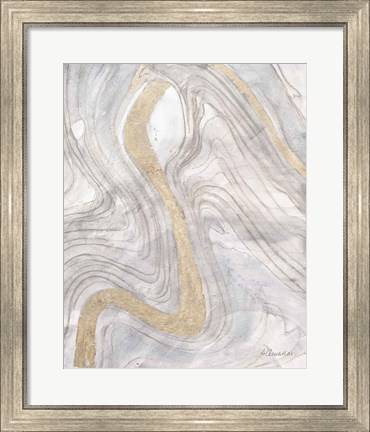 Framed Shimmering Water III Neutral Print