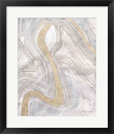 Framed Shimmering Water III Neutral Print