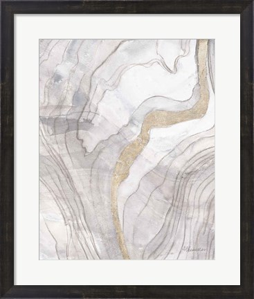 Framed Shimmering Water II Neutral Print