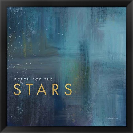 Framed Stars Gold Print