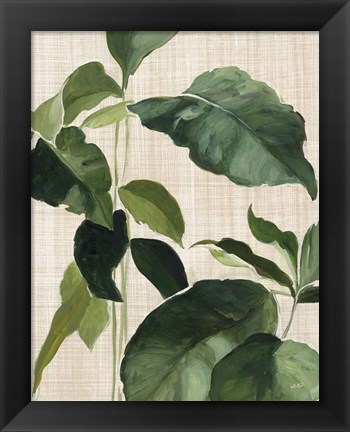 Framed Tropical Study II Linen Print