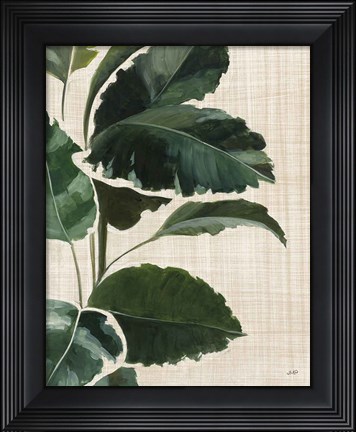 Framed Tropical Study I Linen Print