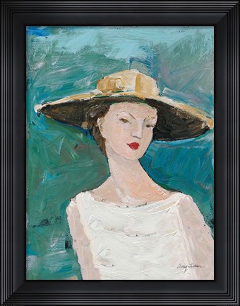Framed Flea Market Portrait I Print
