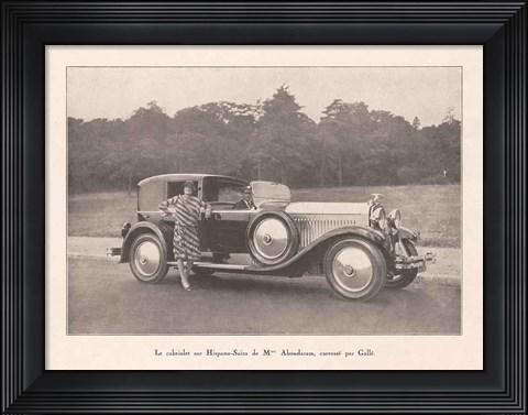 Framed French Country Drive III Print
