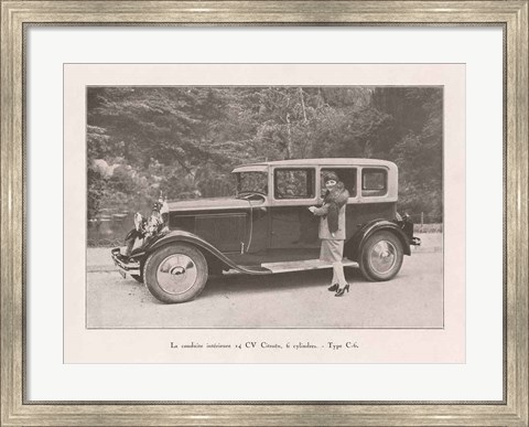 Framed French Country Drive II Print