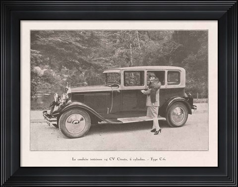 Framed French Country Drive II Print
