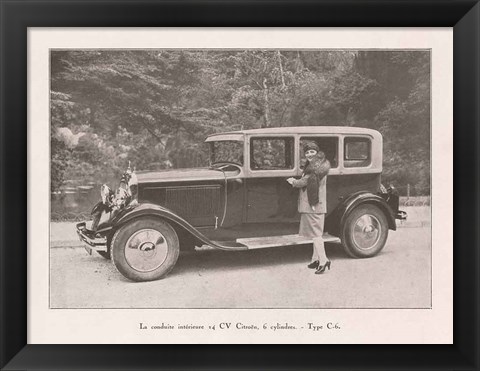 Framed French Country Drive II Print