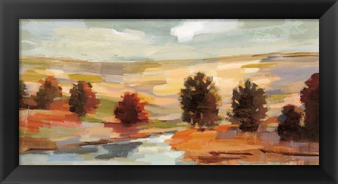 Framed Fall Country Landscape Print