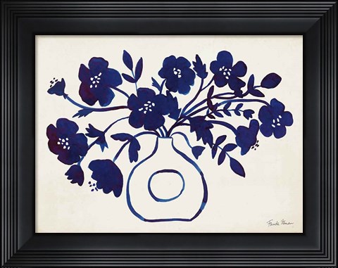 Framed Modern Blue II Print