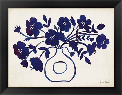 Framed Modern Blue II Print