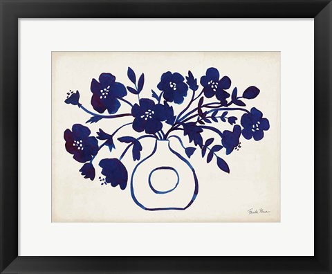 Framed Modern Blue II Print