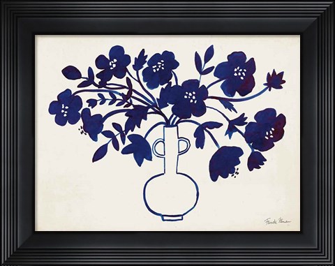 Framed Modern Blue I Print