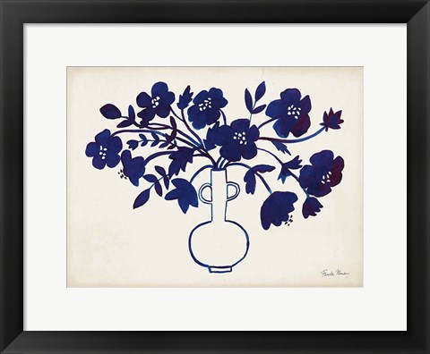 Framed Modern Blue I Print