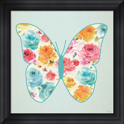 Framed Rose Sorbet VI Print