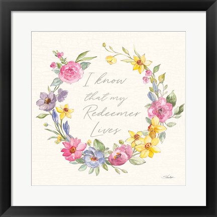 Framed Happy Easter V Redeemer Print