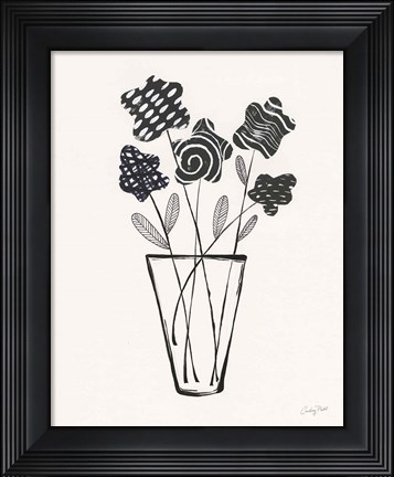 Framed Modern Floral II Print
