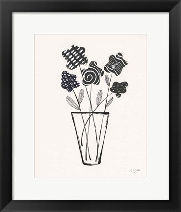 Framed Modern Floral II Print