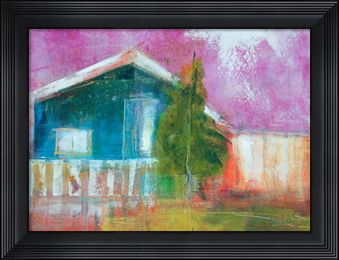 Framed I Dream In Blue Print