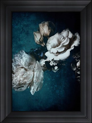 Framed Blue Flower 2 Print