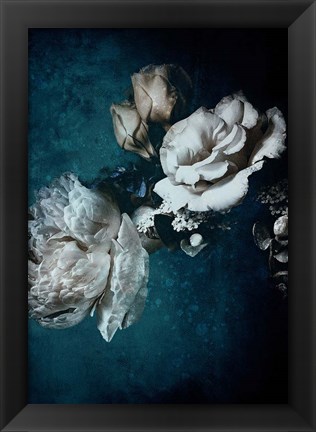 Framed Blue Flower 2 Print