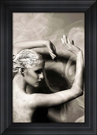 Framed Dancer Statue Print