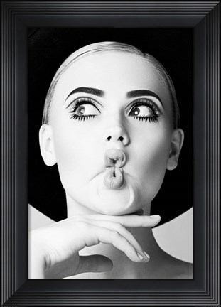 Framed Fish Face Glamour Print