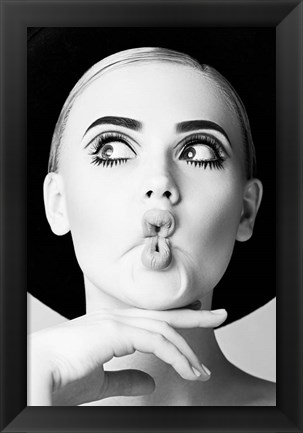 Framed Fish Face Glamour Print