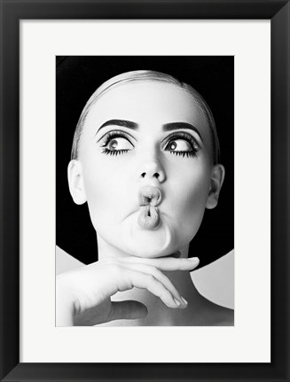 Framed Fish Face Glamour Print