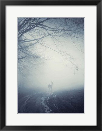 Framed Foggy Morning Hike Print