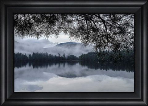 Framed Rainy Day Cooper Lake Print