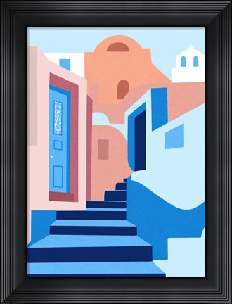 Framed Walk In Greece Print