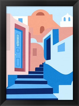 Framed Walk In Greece Print