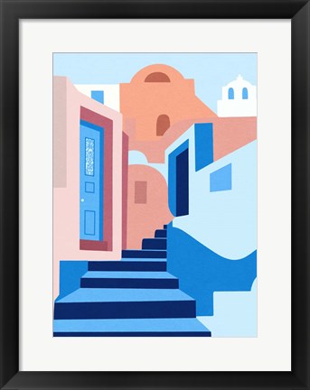 Framed Walk In Greece Print