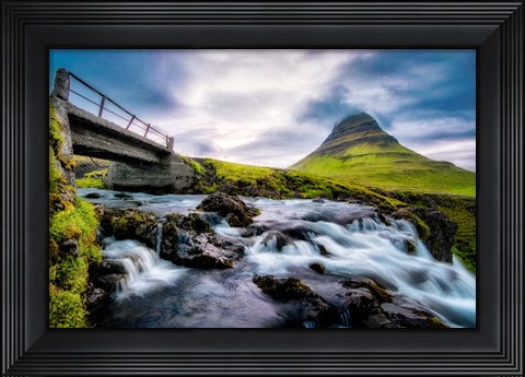 Framed Evening In Iceland Print