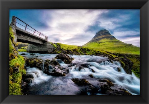 Framed Evening In Iceland Print