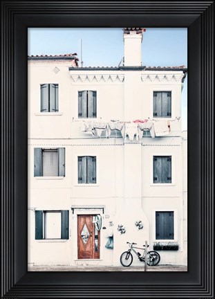 Framed Quiet Mediterranean Village Print