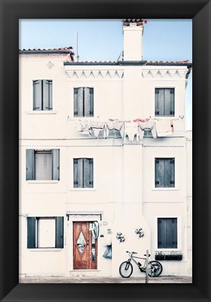 Framed Quiet Mediterranean Village Print