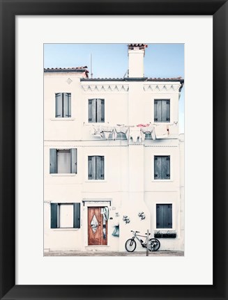 Framed Quiet Mediterranean Village Print