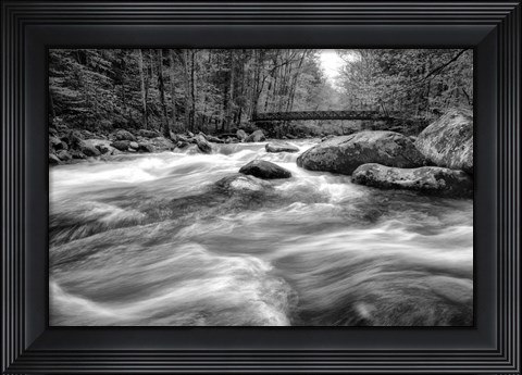 Framed Flow Of The Creek Print