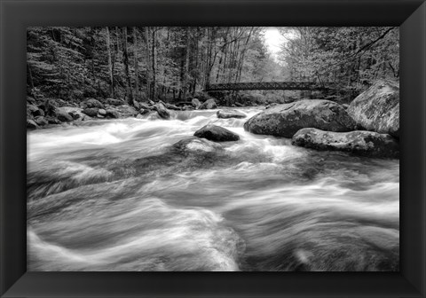 Framed Flow Of The Creek Print