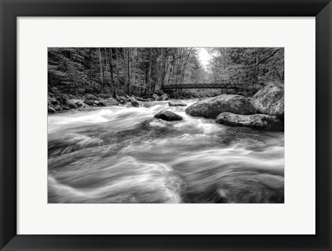 Framed Flow Of The Creek Print