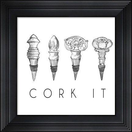 Framed Cork It Print