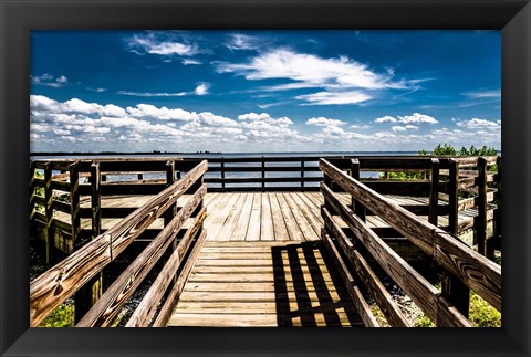 Framed Boardwalk To the Sky Print