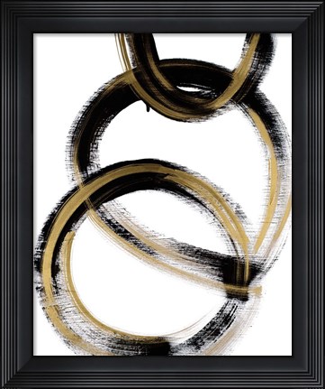 Framed Modern Flow with Gold Print